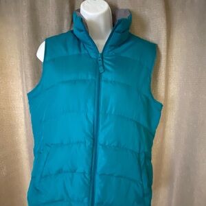 Lands' End Teal Lightweight Quilted Vest